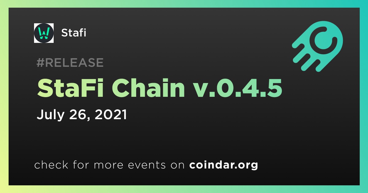 StaFi Chain v.0.4.5
