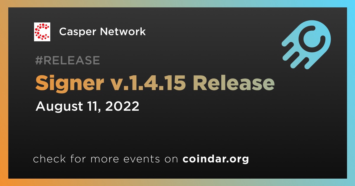 Signer v.1.4.15 Release