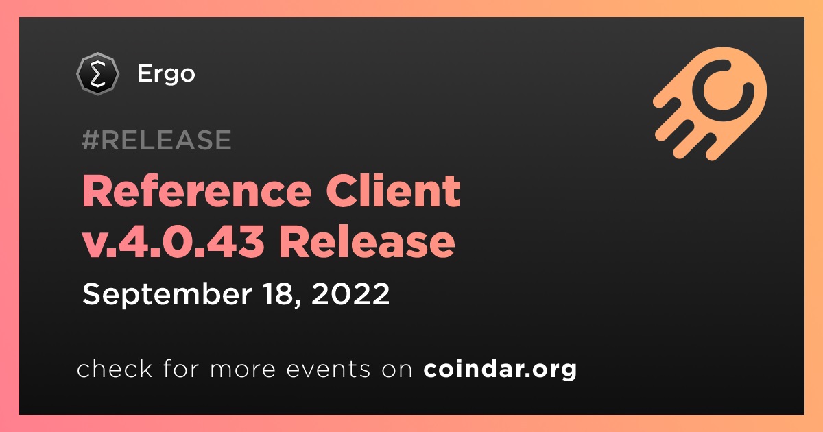 Reference Client v.4.0.43 Release