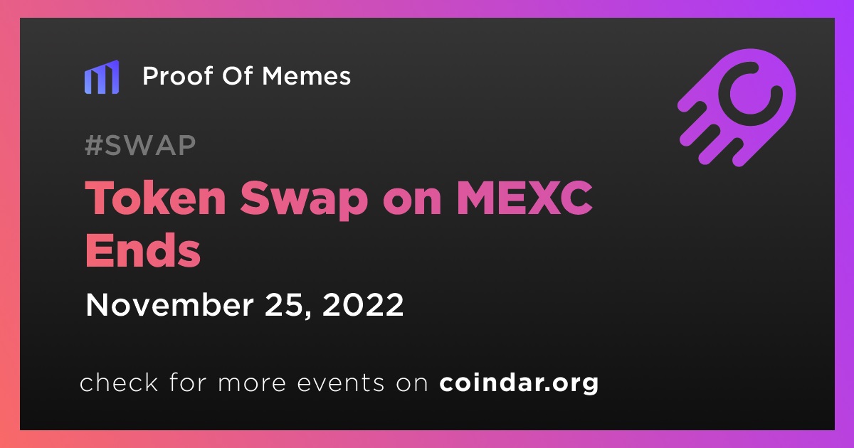 Token Swap on MEXC Ends