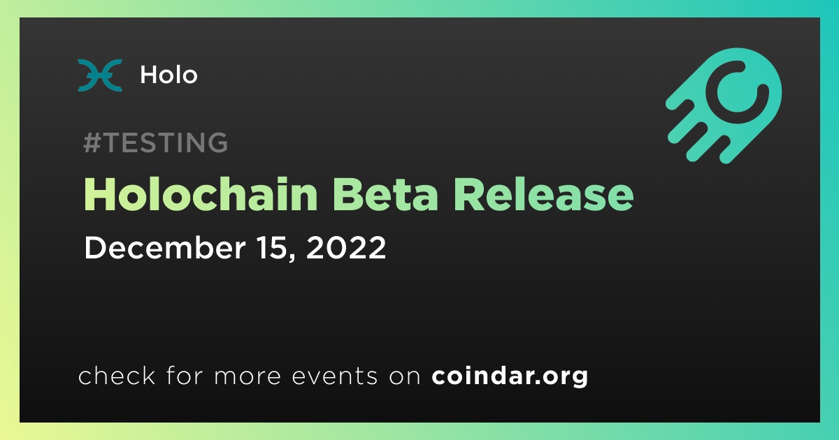 Holochain Beta Release
