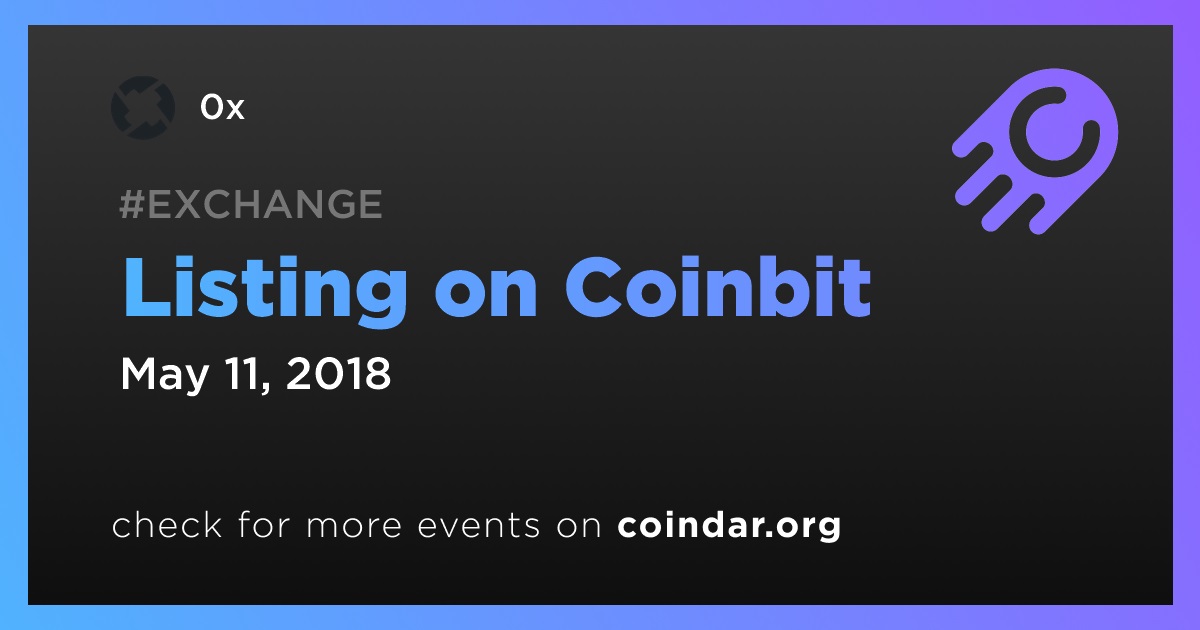 Listing on Coinbit