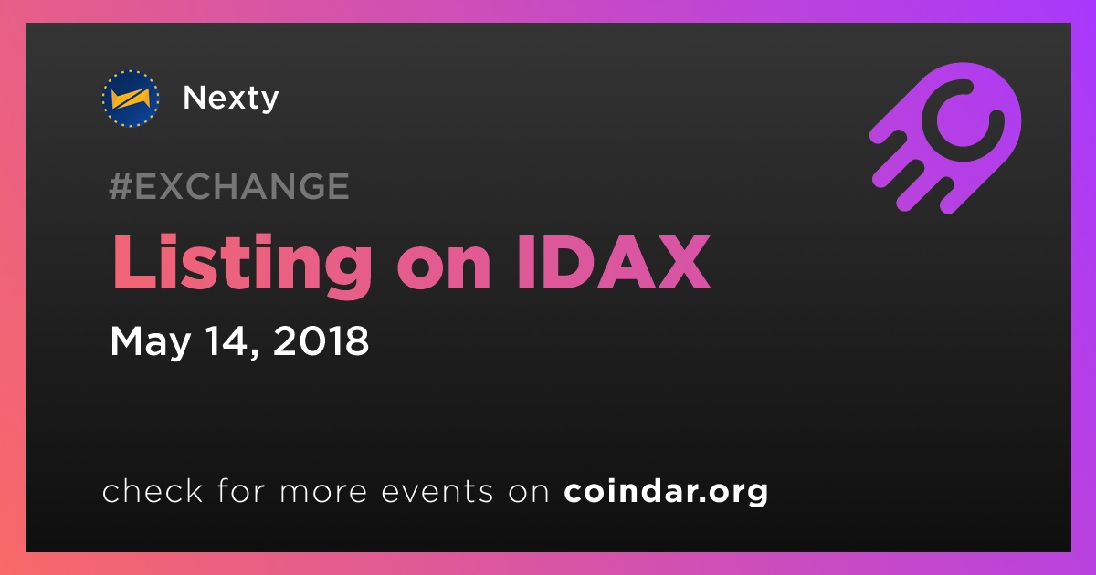 Listing on IDAX