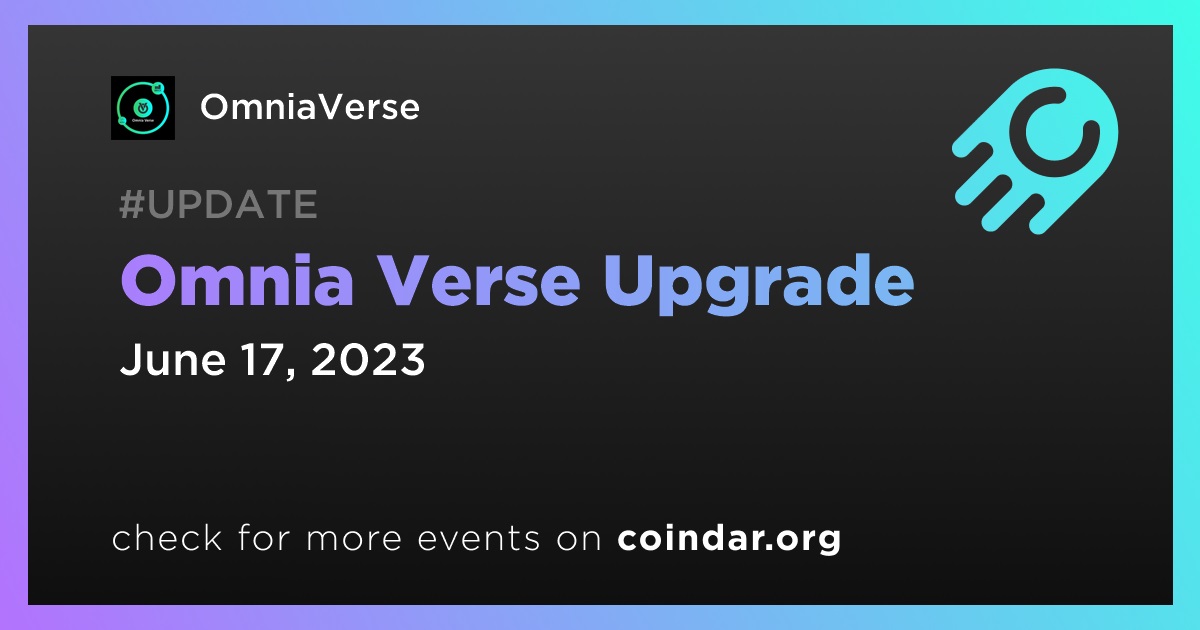 Omnia Verse Upgrade