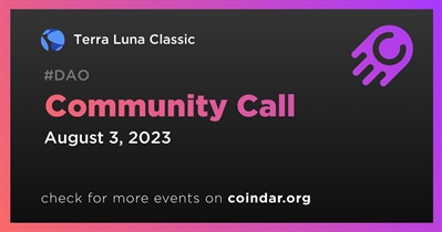 Terra Luna Classic to Host Community Call on Twitter on August 3rd