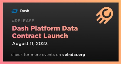 Lançamento do contrato de dados da plataforma Dash