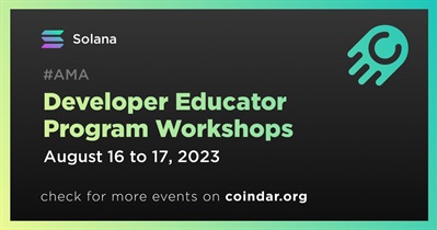 Solana to Host Developer Education Program Workshops on August 16th and 17th