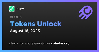 0.7% of FLOW Tokens Will Be Unlocked on August 16th