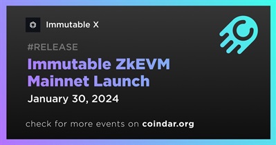 Immutable X to Launch ZkEVM Mainnet