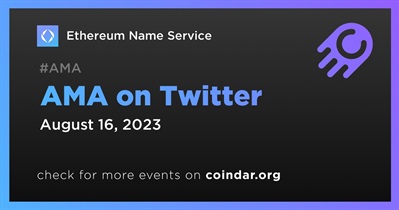 Ethereum Name Service to Host AMA on Twitter on August 16th