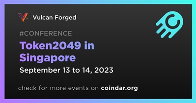Vulcan Forged to Participate in Token2049 in Singapore