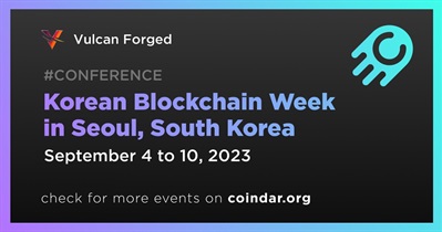 Vulcan Forged to Attend Korean Blockchain Week in Seoul