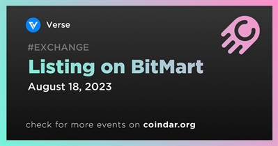 Verse to Be Listed on BitMart on August 18th