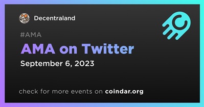 Decentraland to Hold AMA on Twitter on September 6th