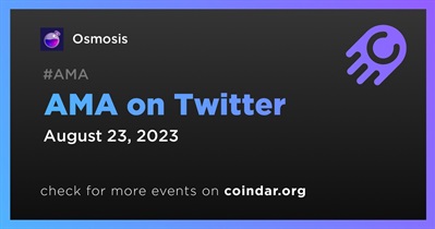 Osmosis to Host AMA on Twitter With Celestia and Shogun on August 23rd
