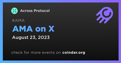 Across Protocol to Hold AMA on X on August 23rd