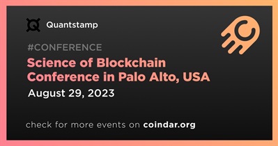 Conferencia Ciencia de Blockchain en Palo Alto, EE. UU.