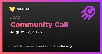 VitaDAO to Host a Community Call on August 22nd