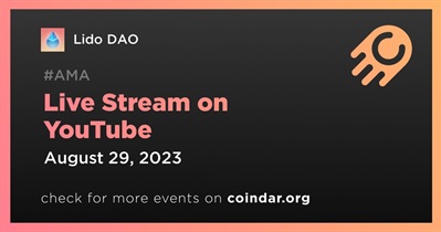 Lido DAO to Hold Live Stream on YouTube on August 29th