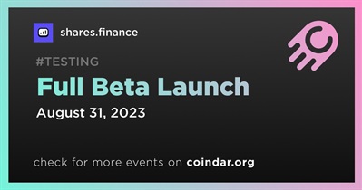 Shares Finance to Launch Full Beta on August 31st
