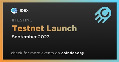 IDEX to Launch Testnet in September