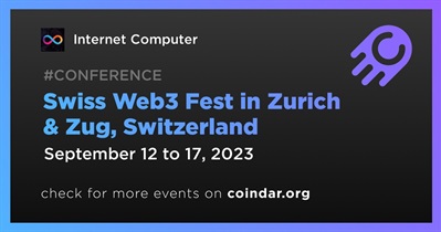 ज्यूरिख और ज़ग, स्विट्जरलैंड में स्विस वेब3 उत्सव