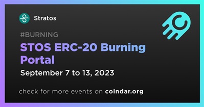 Stratos to Open STOS ERC-20 Burning Portal on September 7th
