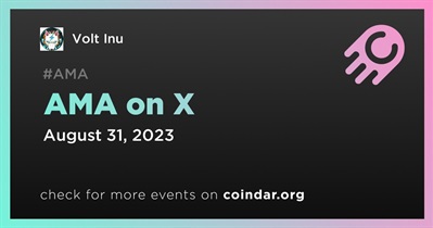 Volt Inu to Hold AMA on X on August 31st