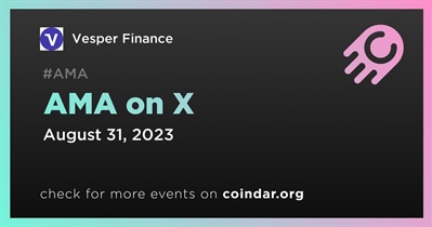 Vesper Finance to Host AMA on X With Sommelier Finance on August 31st