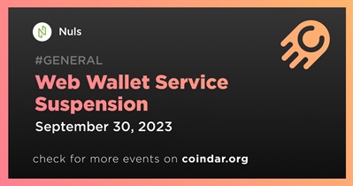Nuls to Suspend Web Wallet Service on September 30th
