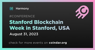 Harmony to Participate in Stanford Blockchain Week in Stanford on August 31st