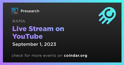 Presearch to Hold Live Stream on YouTube on September 1st