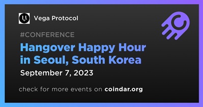 Vega Protocol to Participate in Hangover Happy Hour in Seoul on September 7th