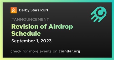 Revision of Airdrop Schedule