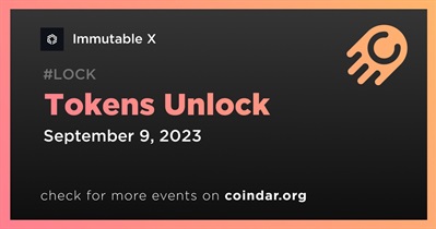 1.61% of IMX Tokens Will Be Unlocked on September 9th
