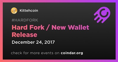 Hard Fork / New Wallet Release
