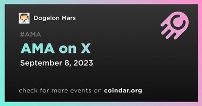 Dogelon Mars to Hold AMA on X on September 8th