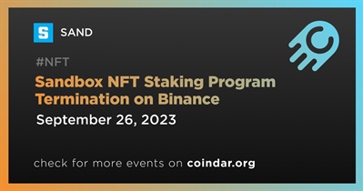 Binance Stops Sandbox NFT Staking Program on September 26th