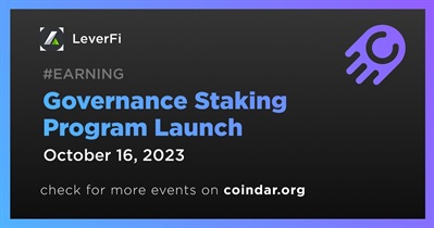 LeverFi to Launch Staking Program on October 16th