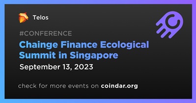 Telos to Participate in Chainge Finance Ecological Summit in Singapore on September 13th
