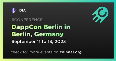 DIA to Participate in DappCon Berlin in Berlin