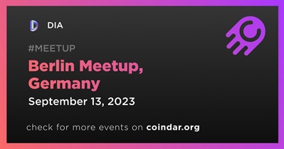 DIA to Participate in Meetup in Berlin on September 13th
