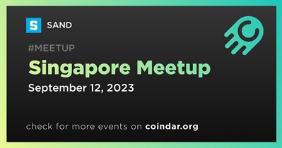 SAND to Host Meetup in Singapore on September 12th