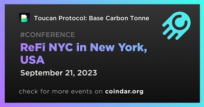 Toucan Protocol: Base Carbon Tonne to Participate in ReFi NYC in NYC on September 21st