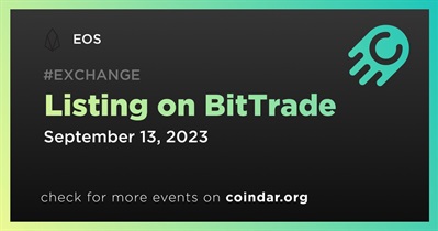EOS to Be Listed on BitTrade on September 13th