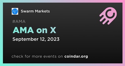 Swarm Markets to Hold AMA on X on September 12th