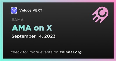 Veloce VEXT to Hold AMA on X on September 14th
