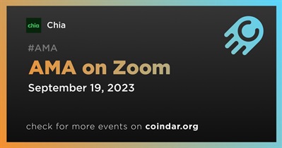 Chia to Hold AMA on Zoom on September 19th