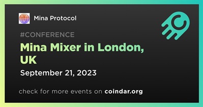 Mina Protocol to Hold Mina Mixer in London on September 21st