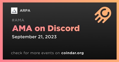 ARPA to Hold AMA on Discord on September 21st